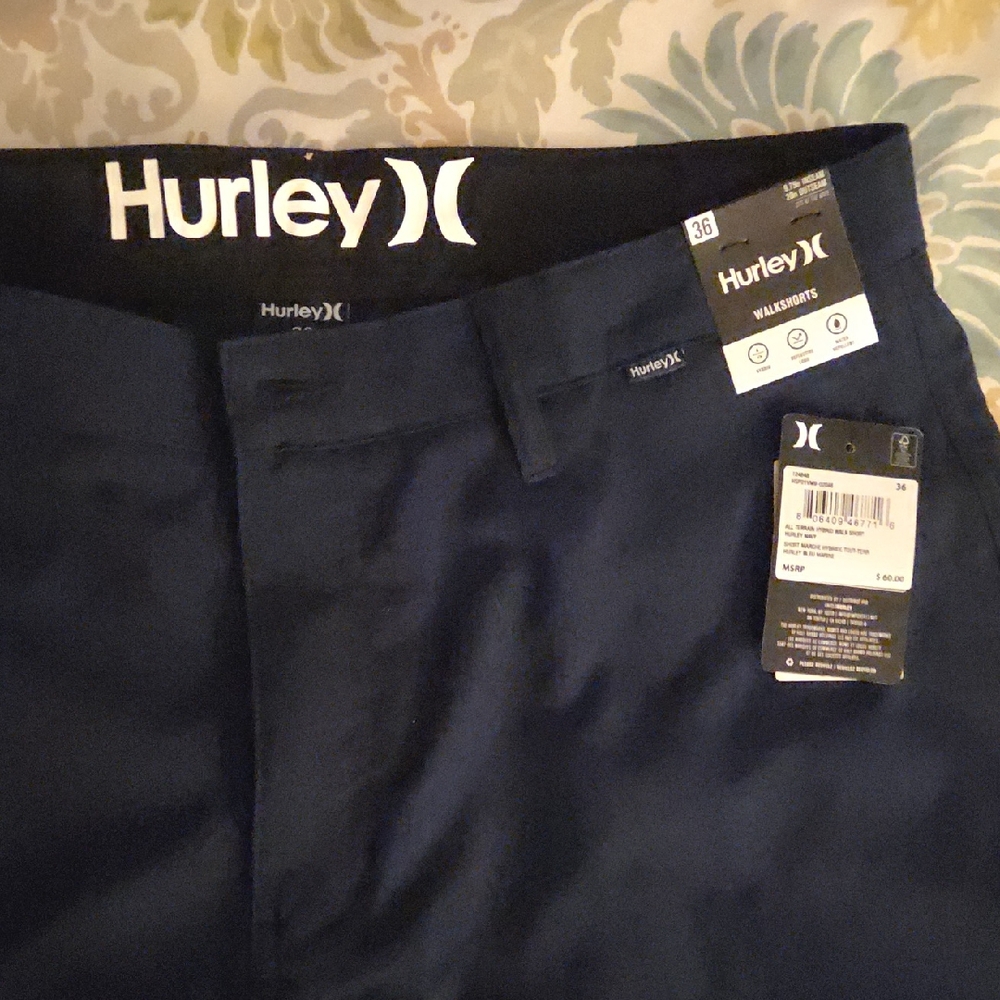 Hurley Navy Blue Walkshorts Mens 36